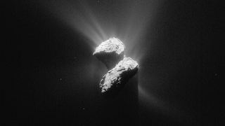 Descubren por qué el cometa de Rosetta tiene esa peculiar forma de "patito de goma"